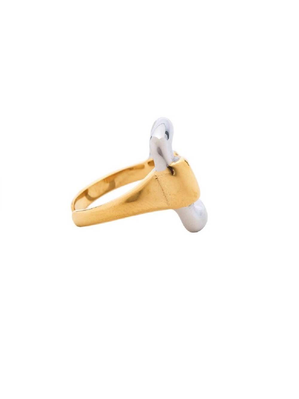 New Revolve 2Tone Bit Ring ~ Vintage Horse Bit Vibes ~ Statement Ring - Picture 11 of 14
